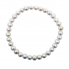 Charming White Pearl String Bracelet