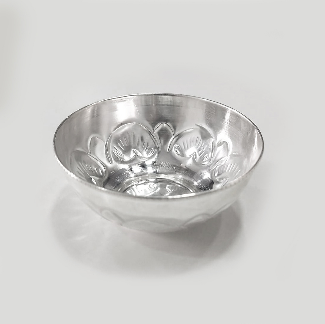 Nakshi Vati/ Engraved Silver Bowl