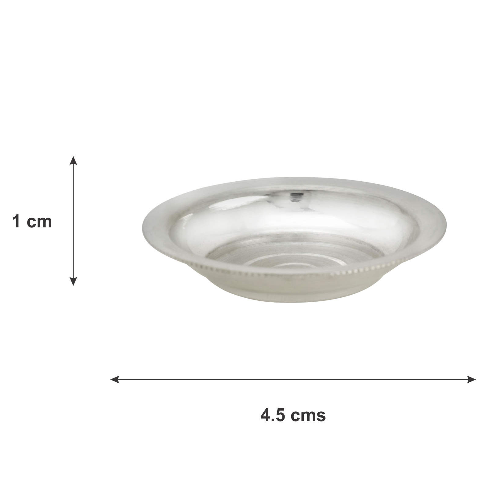 Small Plate/ Haldi Kumkum Plate/ Prasad Plate/ Katori/ Vati/ Multipurpose Silver Plate 