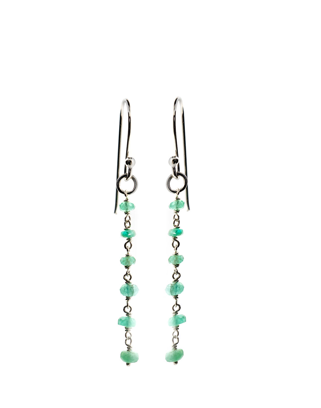 Emerald Link Danglers