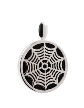 Spider Web Pendant On Black Onyx