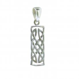 Rectangular Celtic Knot Bar Pendant